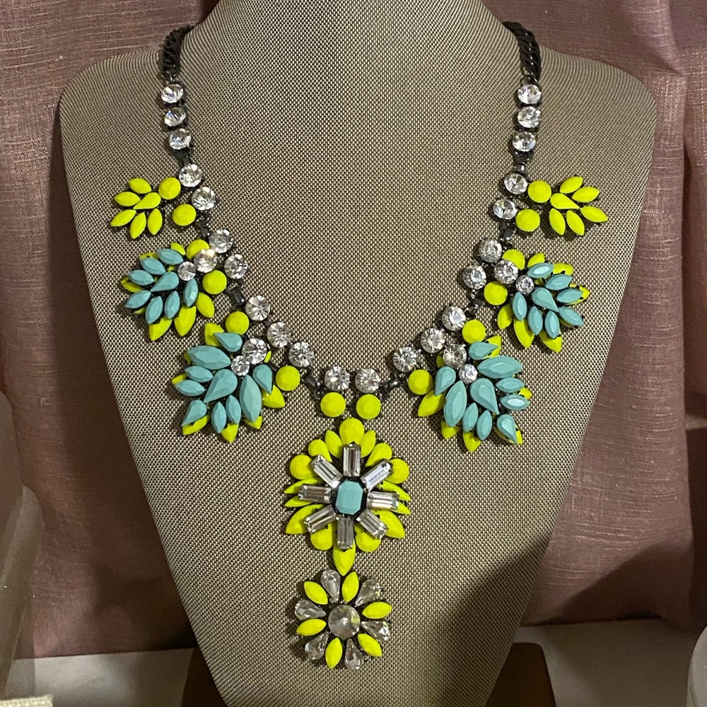 Adjustable Neon Statement Necklace